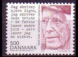 Dänemark Mi.Nr. 1505 Persönlichkeiten, H. Rasmussen, Dichter (5,00)