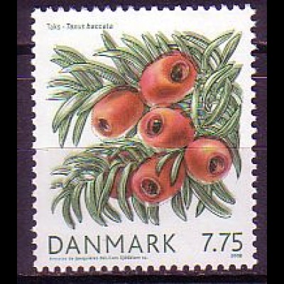 Dänemark Mi.Nr. 1513 Weihnachten, Gemeine Eibe (7,75)