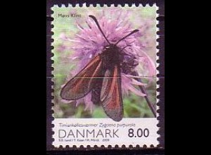 Dänemark Mi.Nr. 1526 Natur, Kreidefelsen von Mon, Thymianwidderchen (8,00)