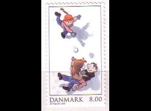 Dänemark Mi.Nr. 1550 Spiele im Schnee, Schneeballschlacht, skl. (8,00)