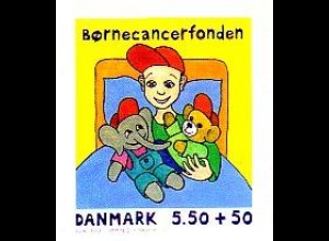 Dänemark Mi.Nr. 1560BC 15 J. Dän. Kinderkrebsfonds, skl. (5,50+50)