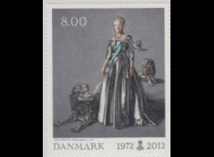 Dänemark Mi.Nr. 1692 40Jahre Regentschaft Königin Margrethe II, skl. (8.00)