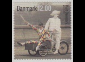 Dänemark Mi.Nr. 1700 Europa 12 Besuche, Pierrot+Harlekin a.Brücke, skl. (12.00)