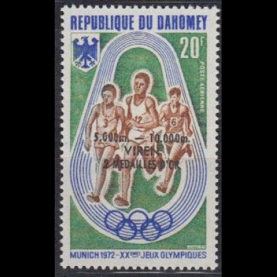 Dahomey Mi.Nr. 499 Olymp.Spiele 1972 München Goldmedaille Viren (20)