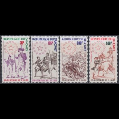 Dahomey Mi.Nr. 636-39 200Jahre USA-Unabhängigkeit (4 Werte)