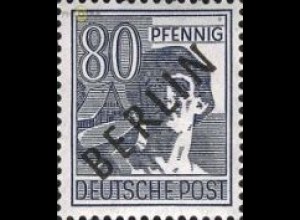 Berlin Mi.Nr. 15 Schwarzaufdruck (80)