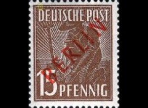 Berlin Mi.Nr. 25 Rotaufdruck (15)