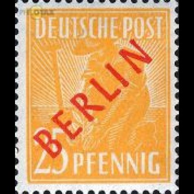 Berlin Mi.Nr. 27 Rotaufdruck (25)