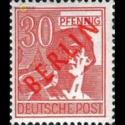Berlin Mi.Nr. 28 Rotaufdruck (30)