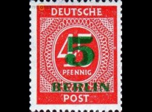 Berlin Mi.Nr. 64 Grünaufdruck (5 a.45)