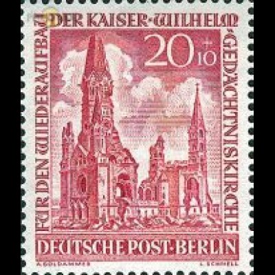 Berlin Mi.Nr. 108 Kaiser-Wilhelm-Gedächtniskirche (20+10)