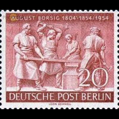 Berlin Mi.Nr. 125 Borsig, Reliefmotiv (20)