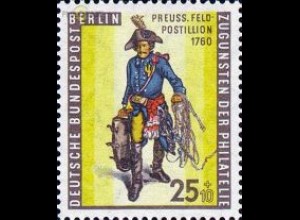 Berlin Mi.Nr. 131 Tag der Briefmarke 55, Feldpostillion (25+10)