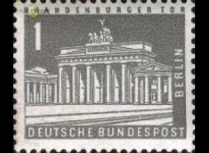 Berlin Mi.Nr. 140y Berl.Stadtbilder Brandenburger Tor, fluoresz. Papier (1)