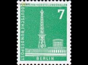 Berlin Mi.Nr. 142 Berl.Stadtbilder Funkturm mitText oben (7)