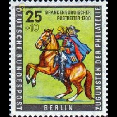 Berlin Mi.Nr. 158 Tag der Briefmarke 56, Postreiter (25+10)