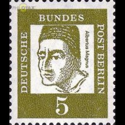 Berlin Mi.Nr. 199 Berühmte Deutsche, Albertus Magnus (5)
