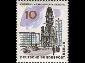 Berlin Mi.Nr. 254 Das neue Berlin, Kaiser Wilhelm Gedächtniskirche (10)
