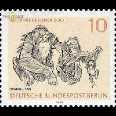 Berlin Mi.Nr. 338 Berliner Zoo, Orang-Utan (10)