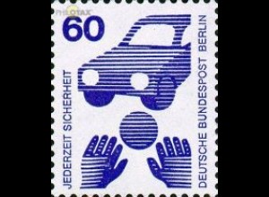 Berlin Mi.Nr. 409A Unfallverhütung Ball vor Auto (60)