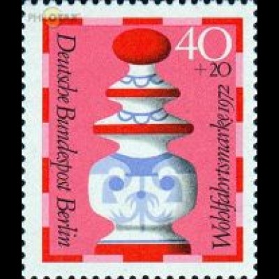 Berlin Mi.Nr. 437 Wohlfahrt 72 Schachfiguren, Dame (40+20)
