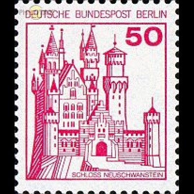 Berlin Mi.Nr. 536AI Burgen u.Schl. Schloss Neuschwanstein gez.Bdr. (50)