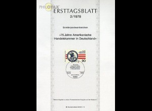 Berlin Mi.Nr. 2/78 Amerikanische Handelskammer in Deutschland (Marke MiNr.562)