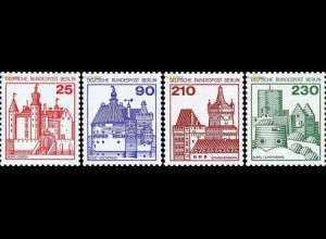 Berlin Mi.Nr. 587-590 Burgen u. Schlösser (4 Werte)