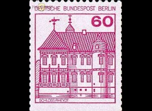 Berlin Mi.Nr. 611D Burgen u.Schl., Schloss Rheydt, unten geschn. (60)