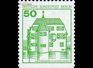Berlin Mi.Nr. 615D Burgen u.Schl., Wasserschloss Inzlingen unten geschn. (50)