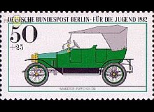 Berlin Mi.Nr. 661 Jugend 82 Wanderer Puppchen 1911 (50+25)
