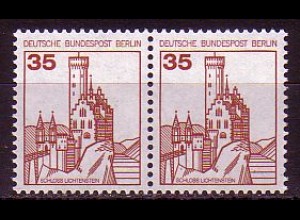 Berlin Mi.Nr. 673 Paar Freim. Burgen & Schlösser, waager. Paar (2x35)