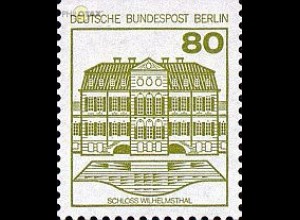 Berlin Mi.Nr. 674C Burgen u.Schl., Schloss Wilhelmsthal, oben geschn. (80)