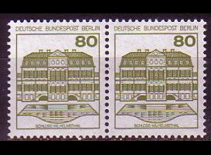 Berlin Mi.Nr. 674 Paar Freim. Burgen & Schlösser, waager. Paar (2x80)