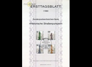 Berlin Mi.Nr. 1/83 Histor. Straßenpumpen (Marken MiNr.689-692)