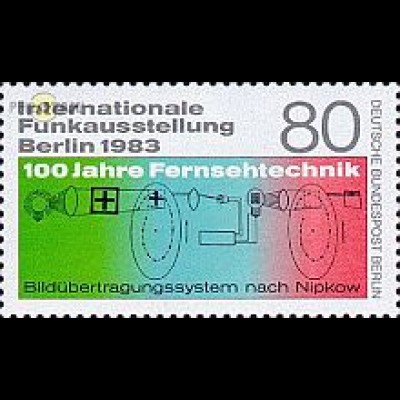 Berlin Mi.Nr. 702 Funkausstellung 83, Elektr. Bildübertragungssystem (80)