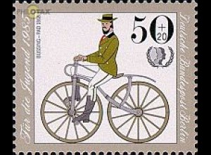 Berlin Mi.Nr. 735 Jugend 85 Fahrräder Büssing Rad 1868 (50+20)