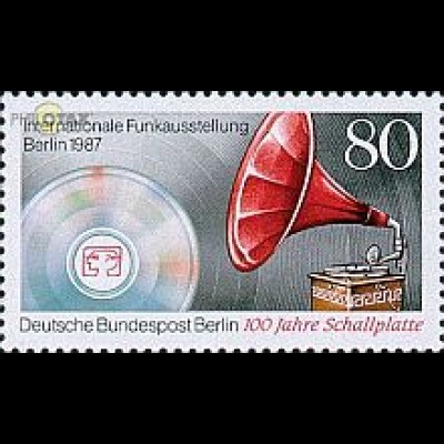 Berlin Mi.Nr. 787 Funkausstellung 87, Grammophon, Schallplatte (80)