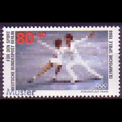 Berlin Mi.Nr. 802 Olympia Eiskunstlauf (80+40)