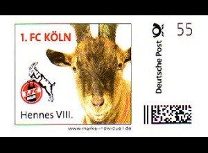 Deutsche Post - Marke Individuell - 1. FC Köln, Hennes VIII. (55)