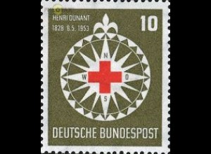 D,Bund Mi.Nr. 164 Dunant (Rotes Kreuz) (10)