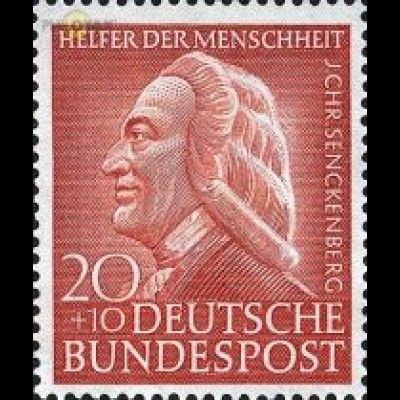 D,Bund Mi.Nr. 175 Wohlfahrt 53, Senckenberg (20+10)