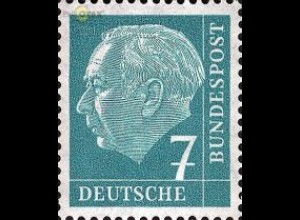 D,Bund Mi.Nr. 181xW Heuss, Wz. 4W (7)