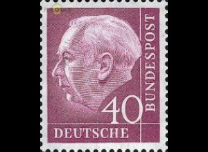 D,Bund Mi.Nr. 188xW Heuss, Wz. 4W (40)