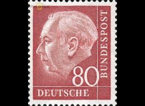 D,Bund Mi.Nr. 192xW Heuss, Wz. 4W (80)