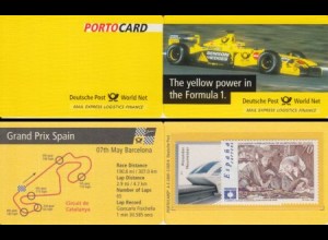 D,Bund Portocard A-E-2000-3.000-6 F1 Grand Prix Barcelona, Spanien 