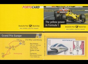 D,Bund Portocard A-L-2000-3.000-7 F1 Grand Prix Luxemburg, Europe (Nürburgring) 