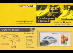D,Bund Portocard A-B-2000-3.000-14 F1 Grand Prix Spa, Belgien 