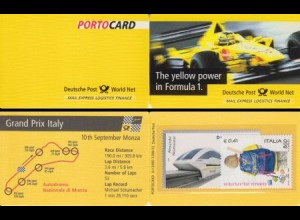 D,Bund Portocard A-I-2000-3.000-15 F1 Grand Prix Monza, Italien 