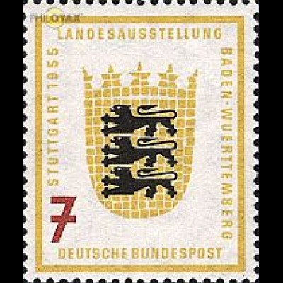 D,Bund Mi.Nr. 212 Landesausstellung Baden-Württ., Wappen (7)